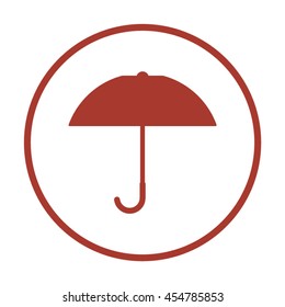 Umbrella  icon. Flat design.