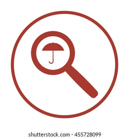 Umbrella  icon .Flat design.
