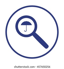 Umbrella  icon .Flat design.