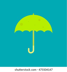 umbrella icon, flat design