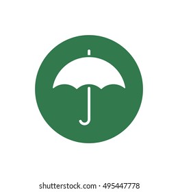 Umbrella Icon. Flat design.