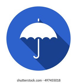 Umbrella Icon. Flat design.