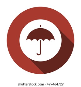 Umbrella Icon. Flat design.