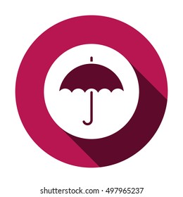 Umbrella Icon. Flat design.