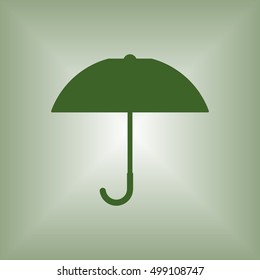 Umbrella  icon. Flat design.