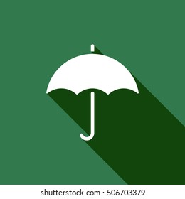 Umbrella Icon. Flat design.