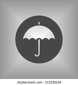 Umbrella Icon. Flat design.
