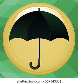 umbrella Icon flat design