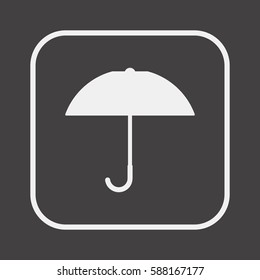 Umbrella  icon. Flat design.