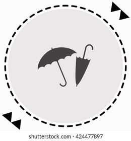 Umbrella icon Flat Design. Isolated Illustration.