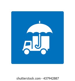 umbrella Icon, flat design style