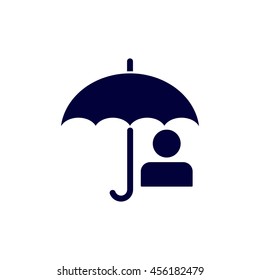 umbrella Icon, flat design style