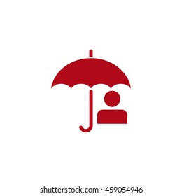 umbrella Icon, flat design style