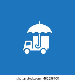 umbrella Icon, flat design style