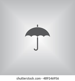 umbrella Icon, flat design style