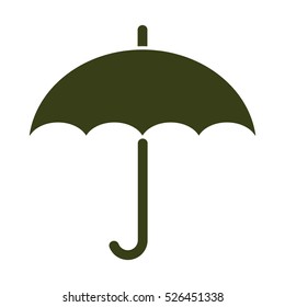 umbrella Icon, flat design style