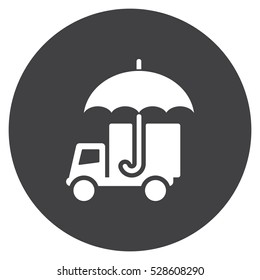 umbrella Icon, flat design style
