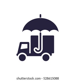 umbrella Icon, flat design style