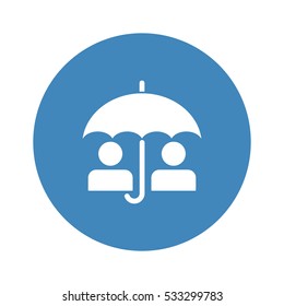 umbrella Icon, flat design style