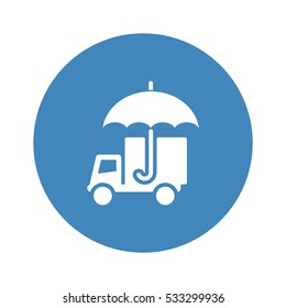 umbrella Icon, flat design style