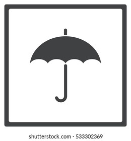 umbrella Icon, flat design style