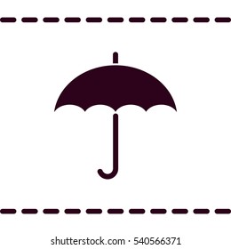 umbrella Icon, flat design style