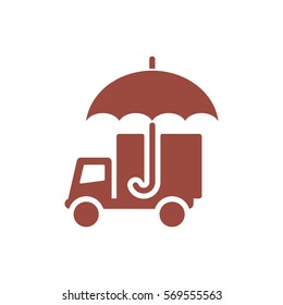 umbrella Icon, flat design style