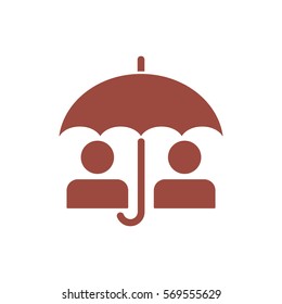 umbrella Icon, flat design style