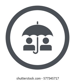 umbrella Icon, flat design style