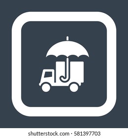 umbrella Icon, flat design style