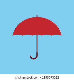 Umbrella icon flat design. vector illustration.