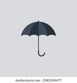 Umbrella icon flat design vector stock Image.