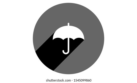 Umbrella icon. Flat icons vector design. Simple icons with shadows