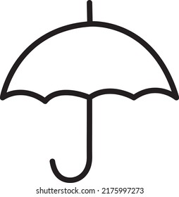 Umbrella icon flat illustration on white background..eps
