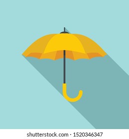 Umbrella icon. Flat illustration of umbrella vector icon for web design