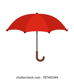 Umbrella icon. Flat illustration of umbrella vector icon isolated on white background