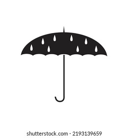 Schirmsymbol. Flache Illustration des Schirmbildes für das Web