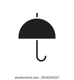 Umbrella icon Flat line illustration