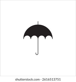 Umbrella icon in flat style