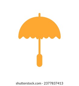 icono de paraguas estilo plano vectorial