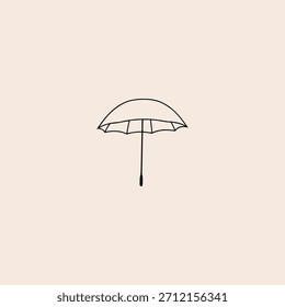 Ícone de guarda-chuva design de vetor plano.