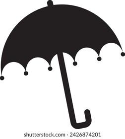 Umbrella icon flat vector template design trendy.
