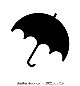 Icono de paraguas para proyectos de diseño gráfico