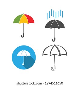 Umbrella icon graphic design template vector isolated