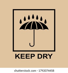 umbrella icon. illustration of an umbrella in a flat style. symbol of protection.