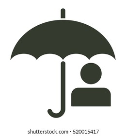 umbrella icon illustration isolated vector sign symbol