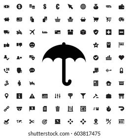 Umbrella icon illustration isolated vector sign symbol. e-commerce icons vector set.