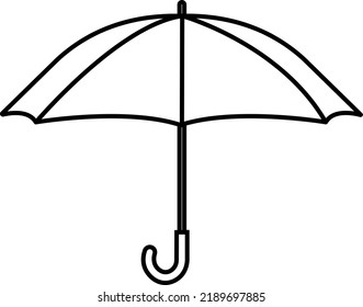 icono paraguas ilustración objeto de lluvia