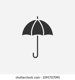 Umbrella icon illustration, vector rain sign symbol