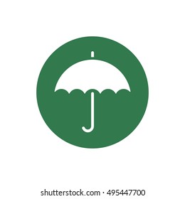 Umbrella    icon,  isolated. Flat  design.